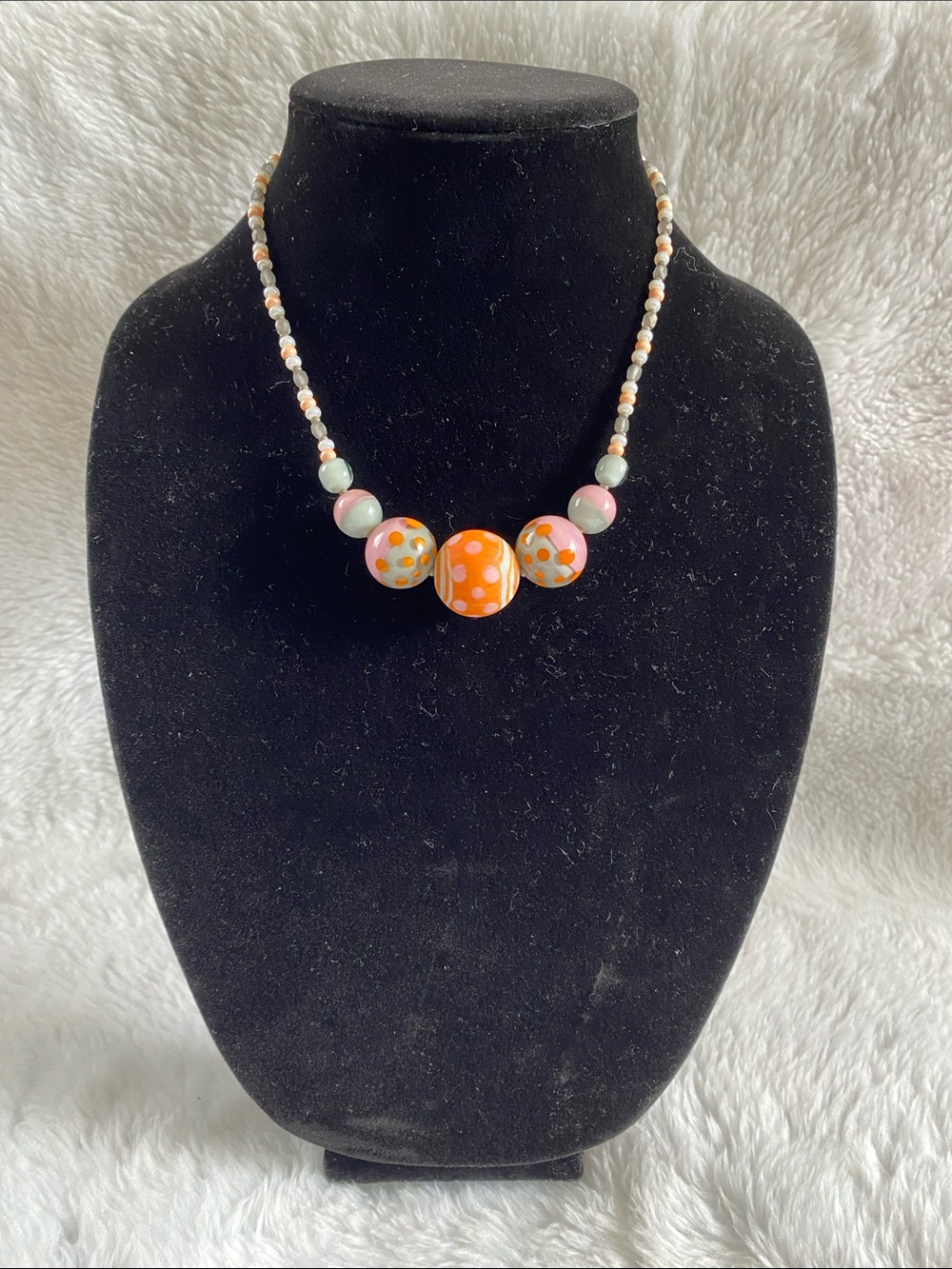 Antique Marina Venice, Moreno glass necklace made in Italy